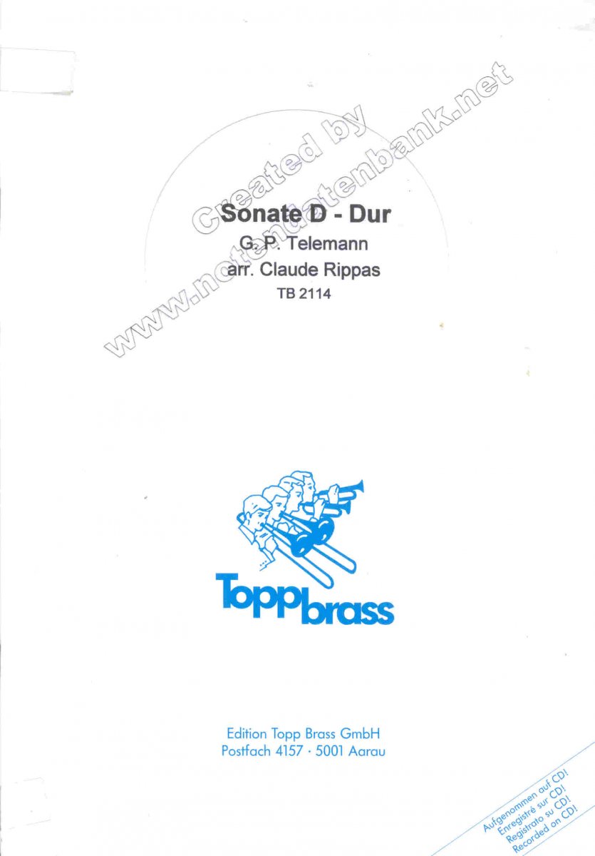 Sonade D-Dur - hier klicken Sonade D-Dur - hier klicken