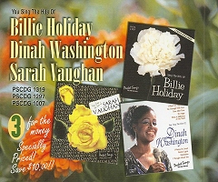 Hits of Billie Holiday, Dinah Washington, Sarah Vaughn - hier klicken