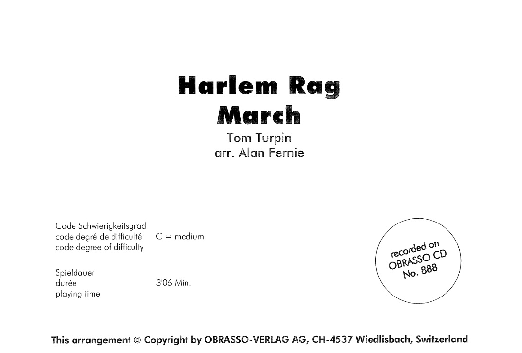 Harlem Rag March - hier klicken