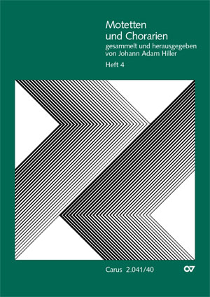 Motetten und Chorarien, gesammelt und herausgegeben von Johann Adam Hiller, Heft 4 - hier klicken Motetten und Chorarien, gesammelt und herausgegeben von Johann Adam Hiller, Heft 4 - hier klicken