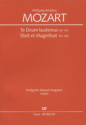 Mozart: Dixit et Magnificat; Te Deum - hier klicken