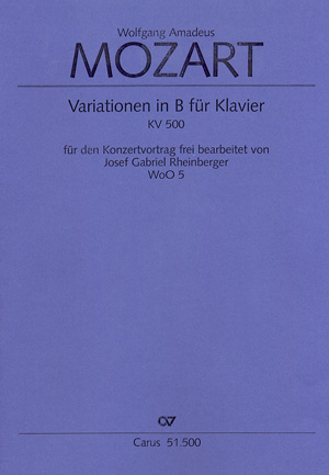 Thema mit Variationen in B - hier klicken