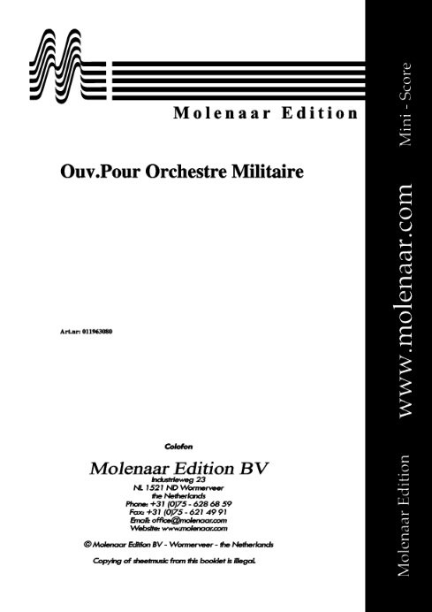 Ouverture pour Orchestre Militaire - hier klicken