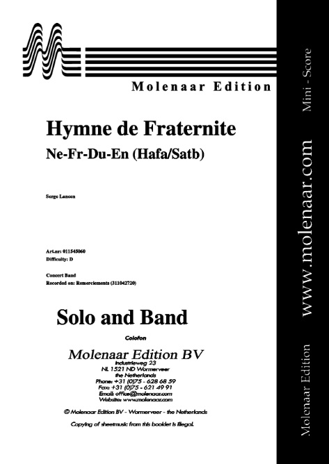 Hymne de Fraternite - hier klicken