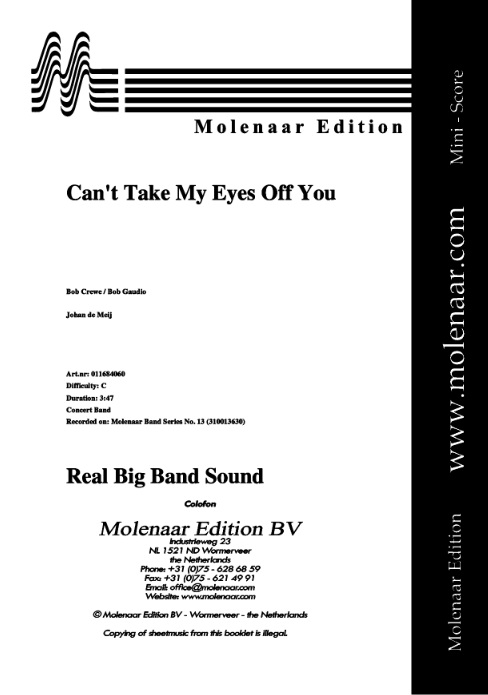 Can't Take My Eyes Off You - hier klicken