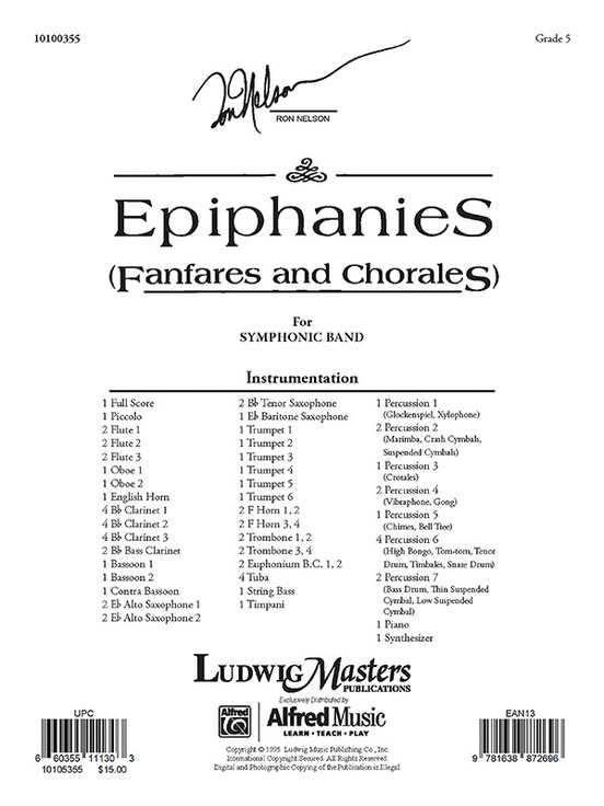Epiphanies (Fanfares and Chorales) - hier klicken
