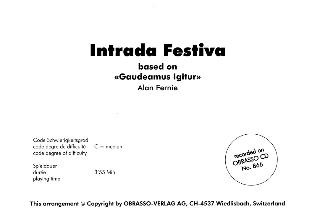 Intrada Festiva (Gaudeamus igitur) - hier klicken