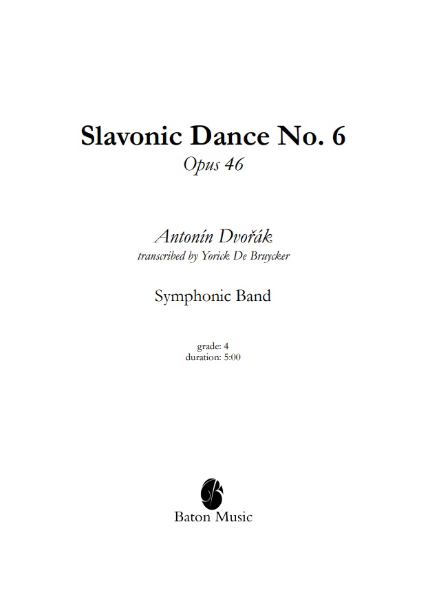 Slavonic Dance #6 - hier klicken