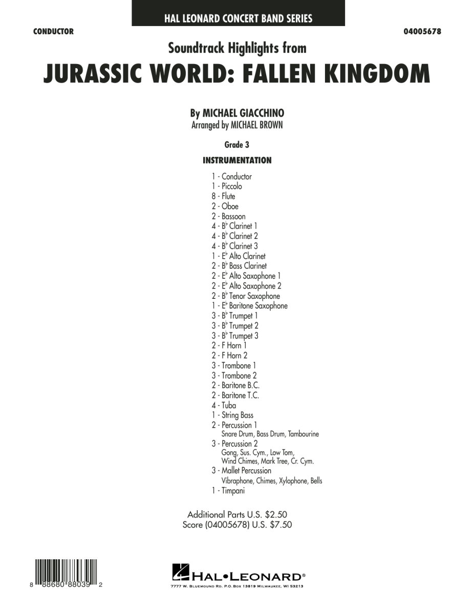 Soundtrack Highlights from Jurassic World: Fallen Kingdom - hier klicken