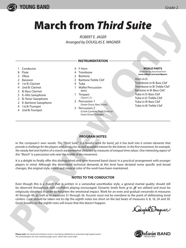 March from 'Third Suite' - hier klicken