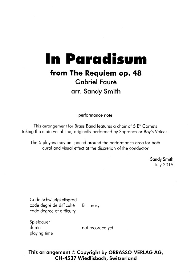 In Paradisum (from 'The Requiem') - hier klicken