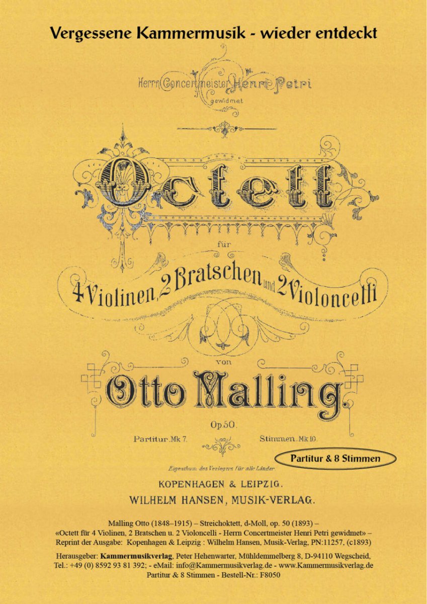 Streichoktett, d-Moll - hier klicken Streichoktett, d-Moll - hier klicken