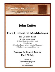 5 Orchestral Meditations, for Band - hier klicken