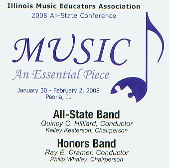 2008 Illinois Music Educators Association: Music - An Essential Piece - hier klicken