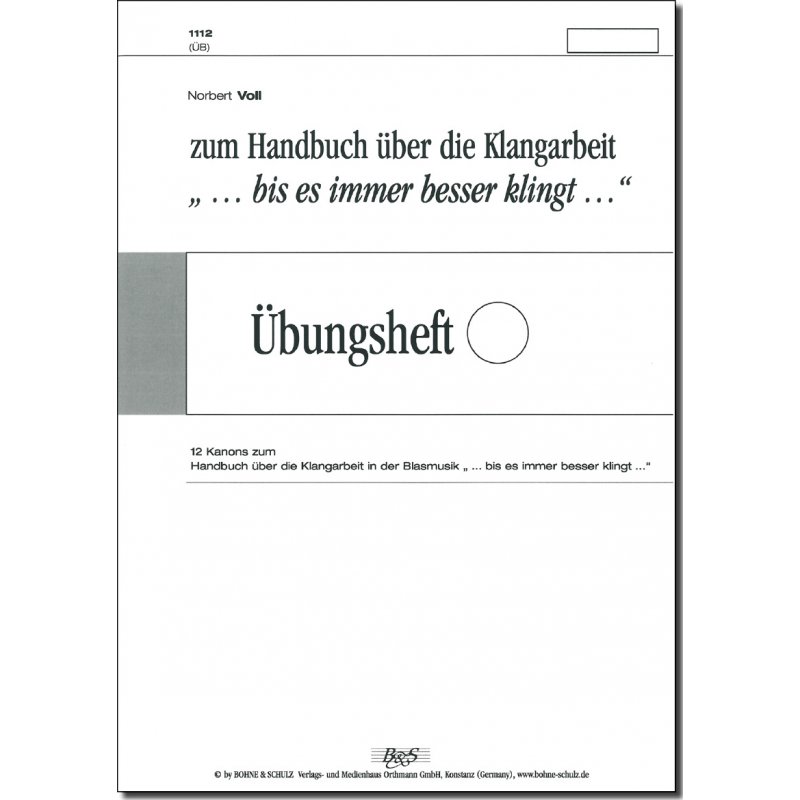 bungsheft B (bis es immer besser klingt) - hier klicken