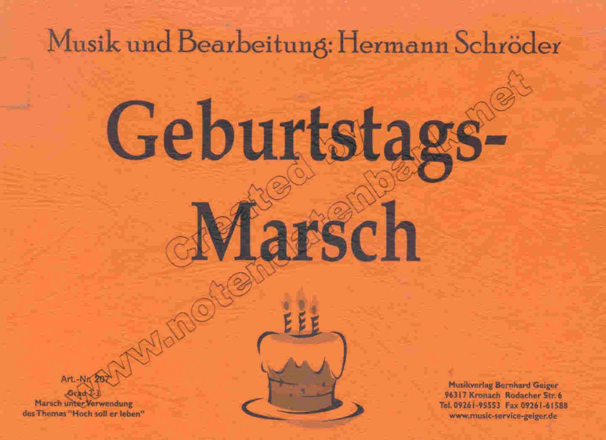Geburtstagsmarsch - hier klicken Geburtstagsmarsch - hier klicken