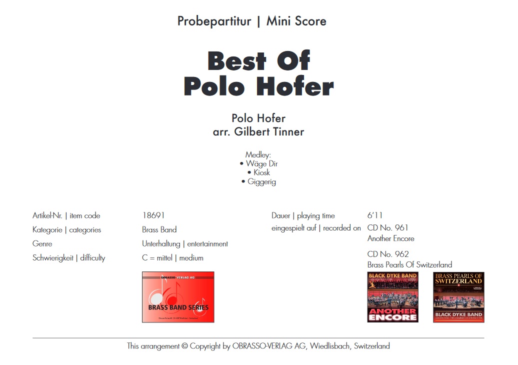 Best of Polo Hofer, The - hier klicken