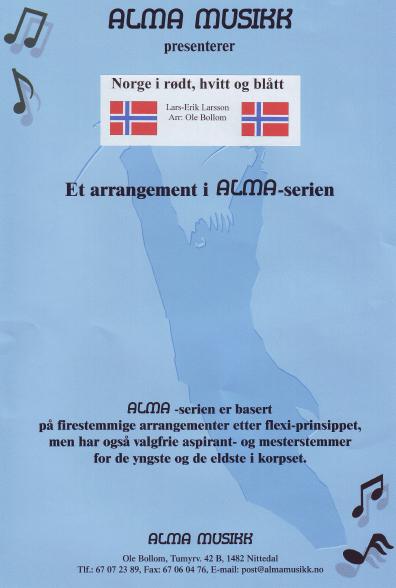Norge i rdt, hvitt og bltt (Norway in red, white and blue) - hier klicken