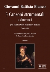 5 Instrumental two-part Canzonas for Descant and Tenor Recorders - hier klicken