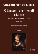 5 Instrumental two-part Canzonas for Descant and Tenor Recorders - hier klicken 5 Instrumental two-part Canzonas for Descant and Tenor Recorders - hier klicken
