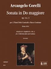 Sonata in C maj Op. 4 No. 3 for 2 Treble Recorders and Continuo - hier klicken