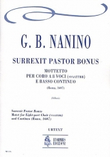 Surrexit Pastor Bonus. Motet for Eigth-part Choir (SATB-SATB) and Continuo - hier klicken