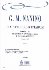 O Altitudo Divitiarum. Motet for Eigth-part Choir (SATB-SATB) and Continuo - hier klicken