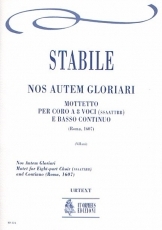 Nos Autem Gloriari. Motet for 8 Voices (SATB-SATB) and Continuo - hier klicken