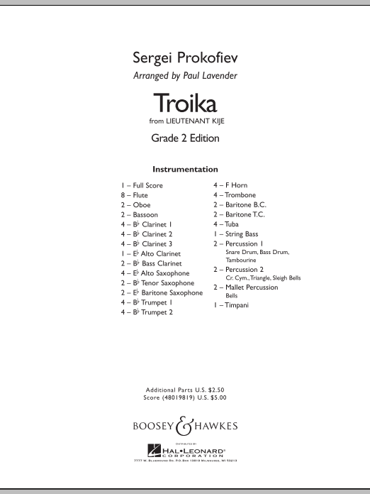 Troika (from 'Lieutenant Kijé') - hier klicken
