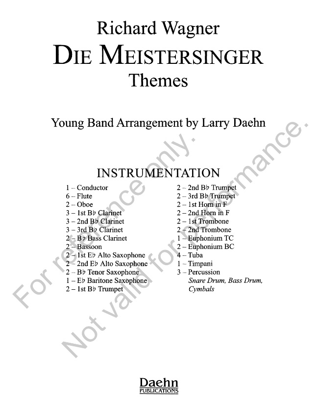 Meistersinger, Die (Themes) - hier klicken