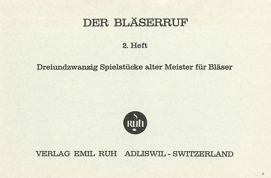 Bläserruf #2, Der - hier klicken