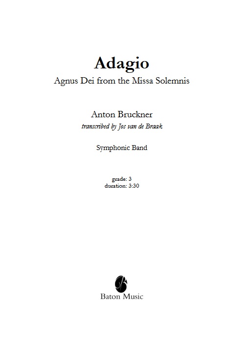 Adagio (Agnus Dei from 'Missa Solemnis') - hier klicken