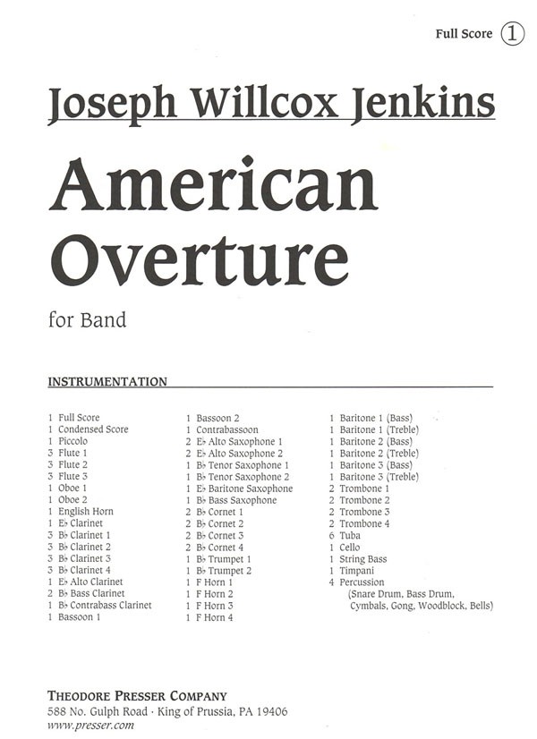American Overture for Band - hier klicken
