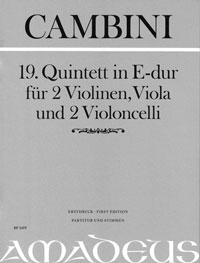 19. Quintett in E-dur - Erstdruck - hier klicken 19. Quintett in E-dur - Erstdruck - hier klicken