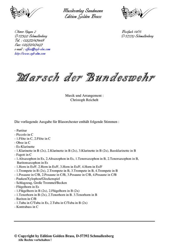Marsch der Bundeswehr - hier klicken