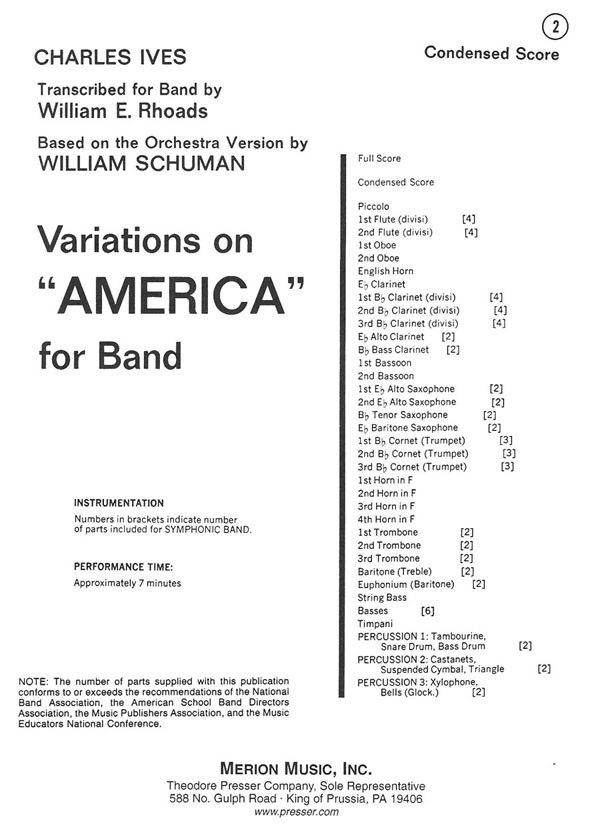 Variations on 'America' - hier klicken