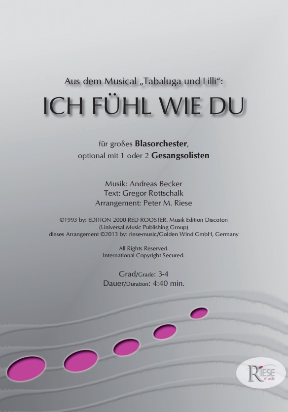 Ich f�hl wie du (aus 'Tabaluga und Lilli') - hier klicken