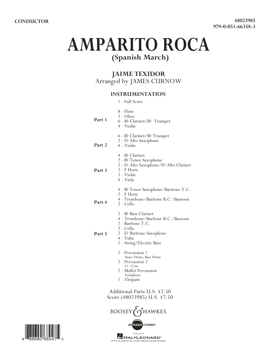 Amparito Roca (Spanish March) - hier klicken