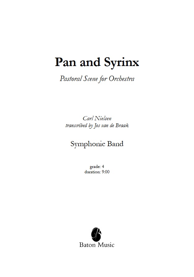 Pan and Syrinx (Pastoral Scene for Orchestra) - hier klicken