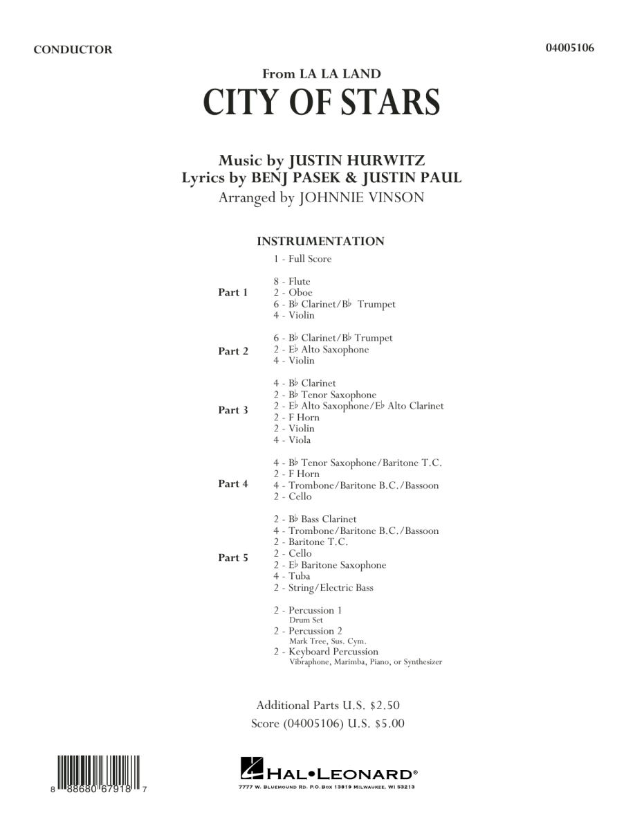 City of Stars (from 'La La Land') - hier klicken