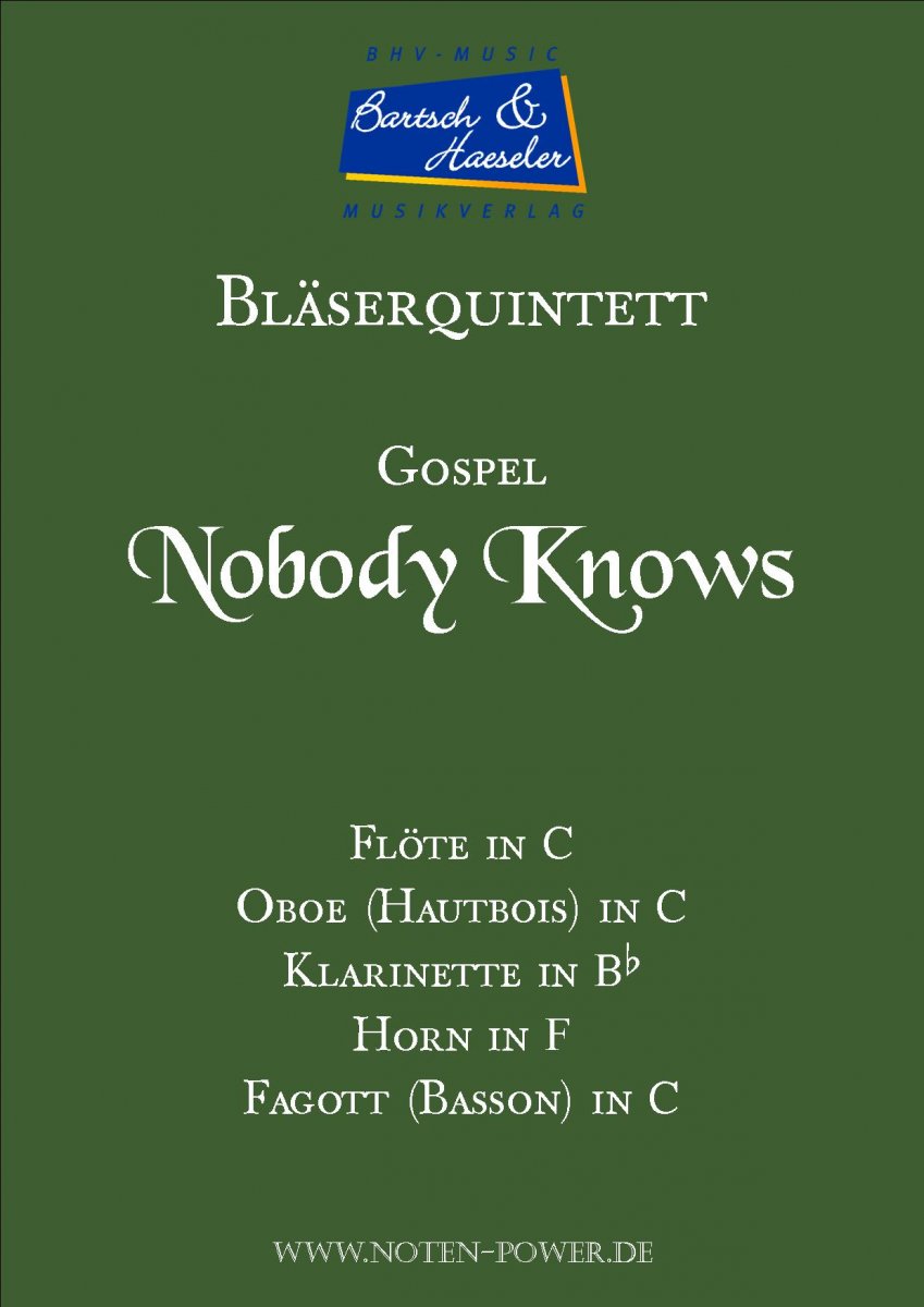 Nobody Knows - hier klicken Nobody Knows - hier klicken
