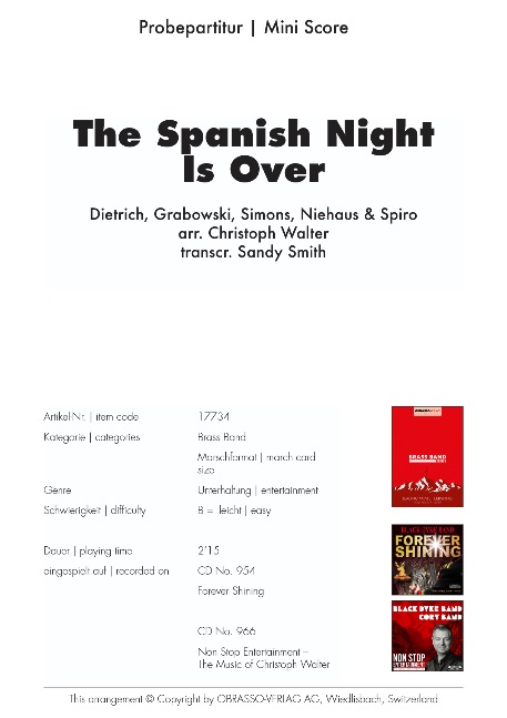 Spanish Night is Over, The - hier klicken