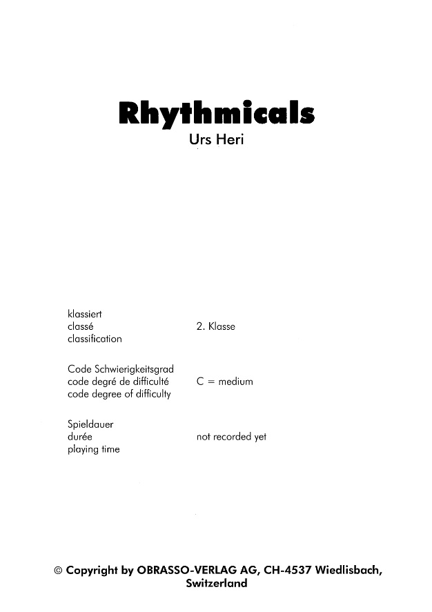 Rhythmicals - hier klicken