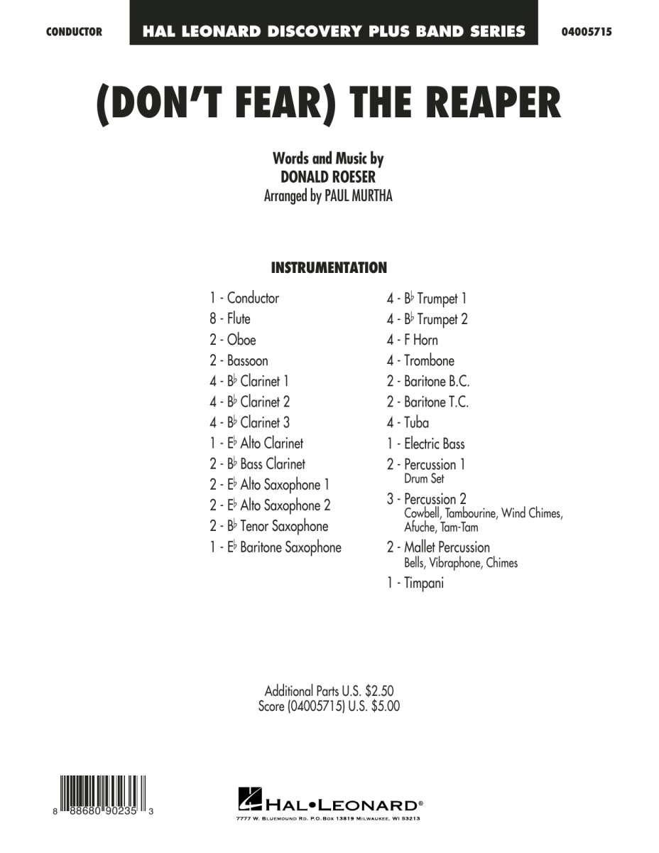 (Don't Fear) The Reaper - hier klicken