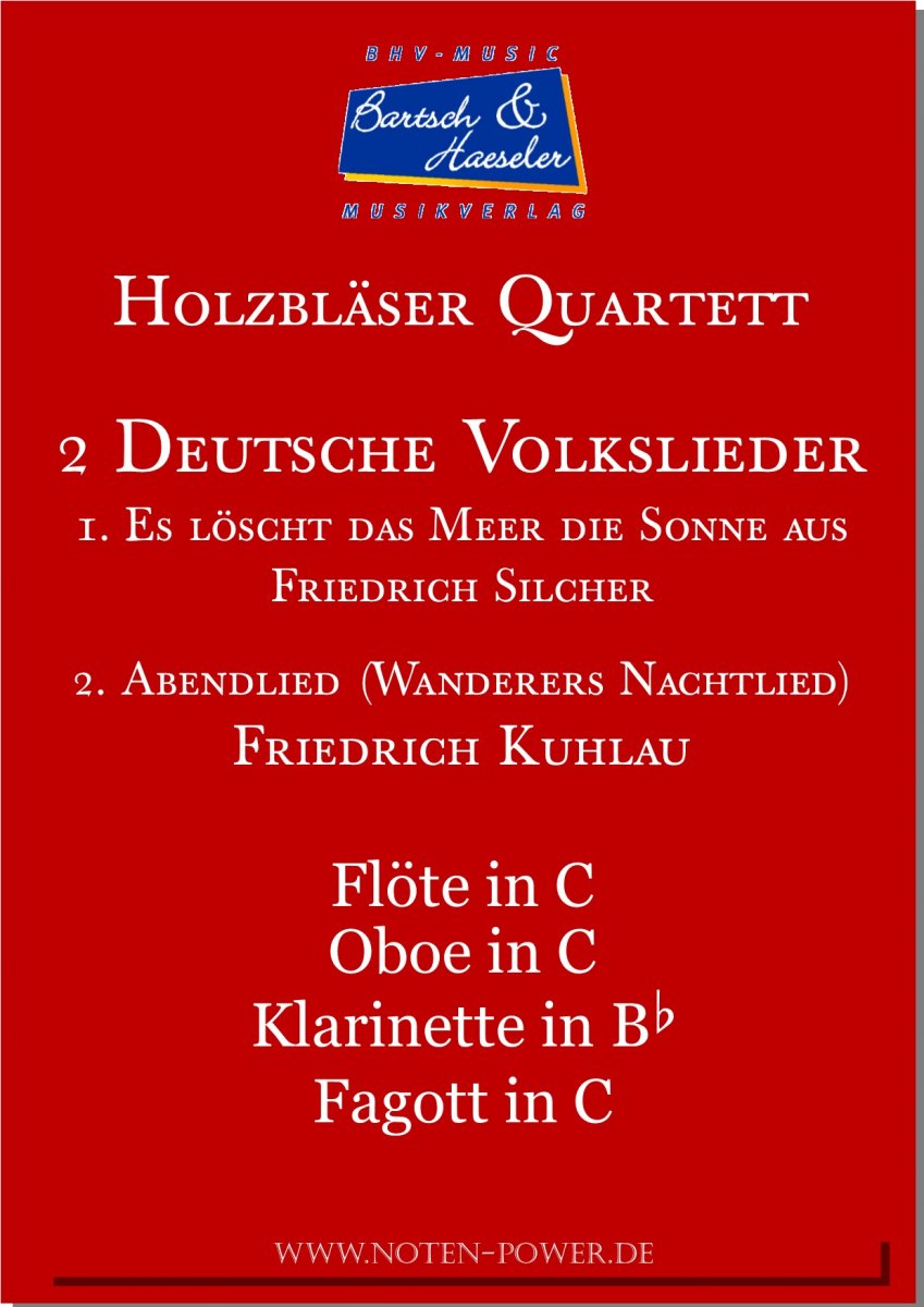 1. Es lscht das Meer die Sonne aus / 2. Abendlied - hier klicken