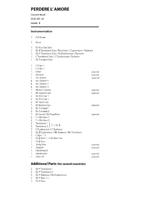 Perdere l'Amore - hier klicken