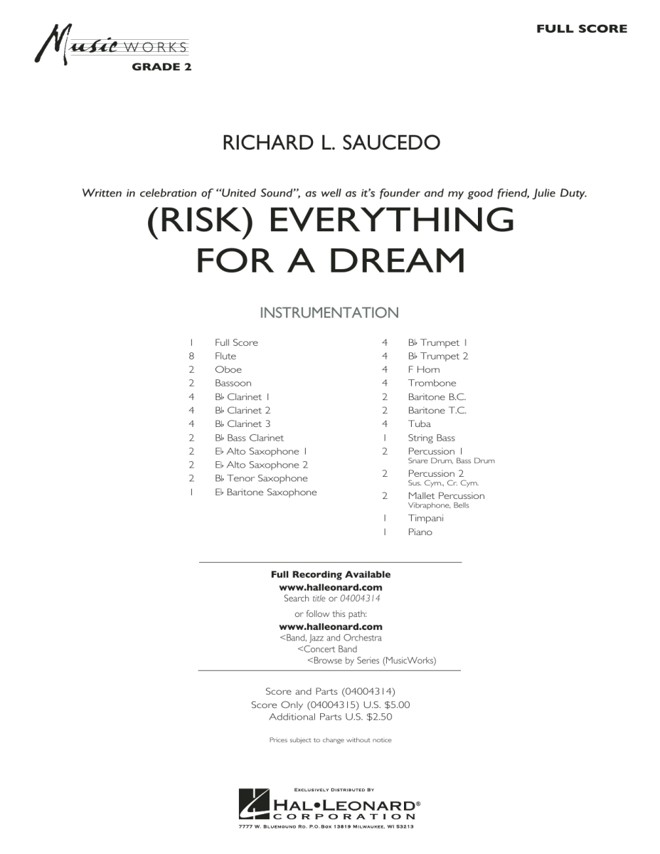 (Risk) Everything for a Dream - hier klicken