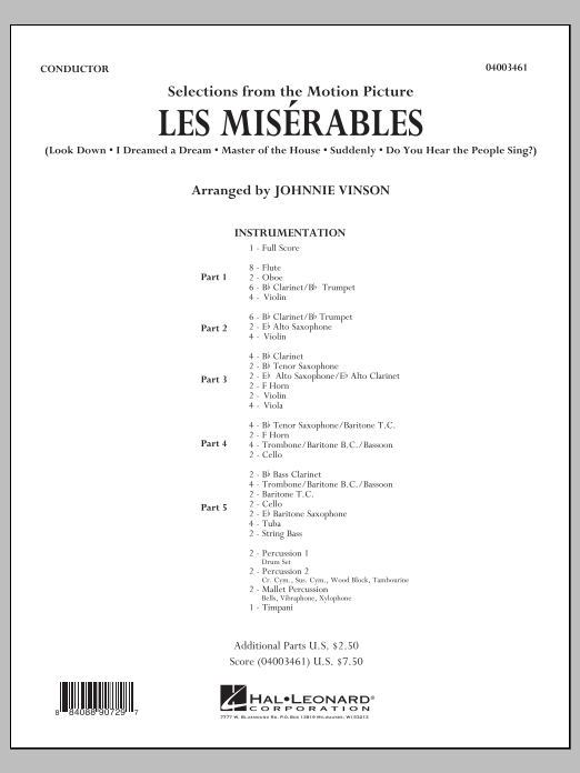 Les Mis�rables (Selections from the Motion Picture) - hier klicken