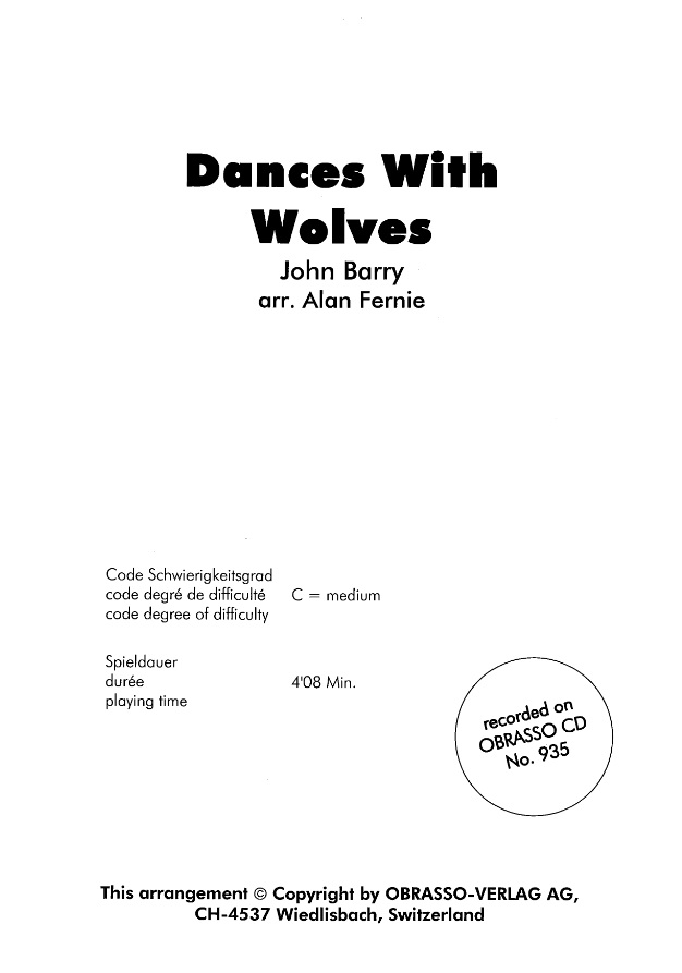 Dances with Wolves (John Dubar Theme) - hier klicken