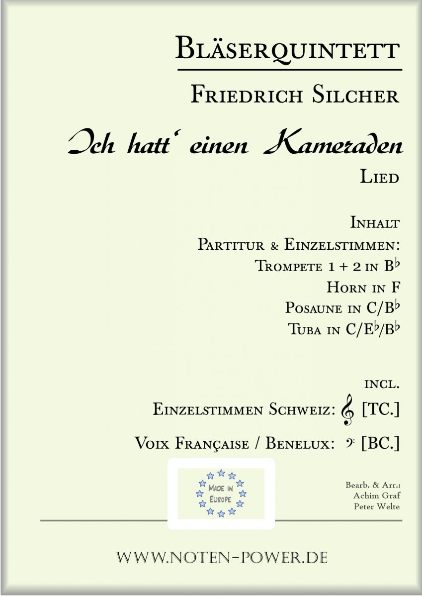 Ich hatt' einen Kameraden - hier klicken Ich hatt' einen Kameraden - hier klicken
